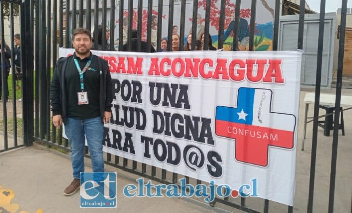 El representante de los funcionarios del Cesfam Segismundo Iturra Taito, Luis Salgado Solari (Imagen de archivo).