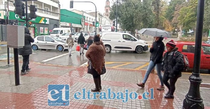 Lluvia de primavera se hará sentir nuevamente este martes en Aconcagua (Imagen de archivo).