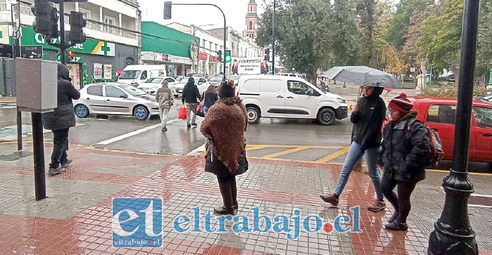 Lluvia de primavera se hará sentir nuevamente este martes en Aconcagua (Imagen de archivo). 