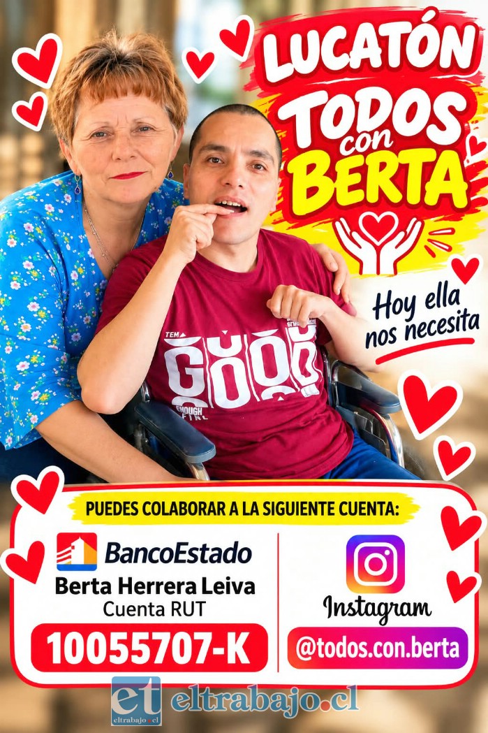 Otra imagen con información de la campaña ‘Todos por Berta’.