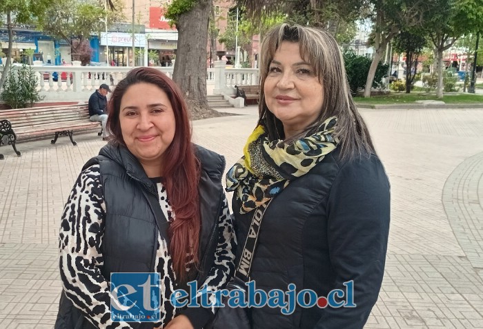 De izquierda a derecha Carolina León, vicepresidenta y Ruth Delgado, Presidenta de la UNCO San Felipe.